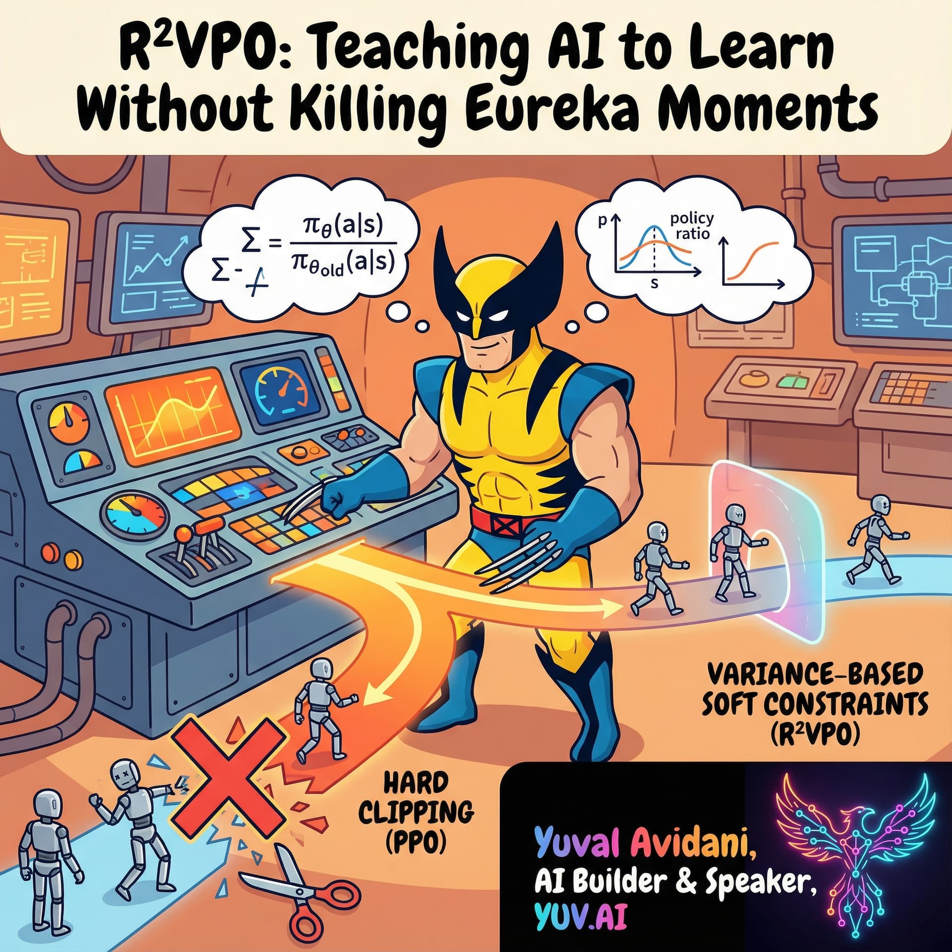 R²VPO: How Soft Constraints Fix the Eureka Moment Problem in LLM Training